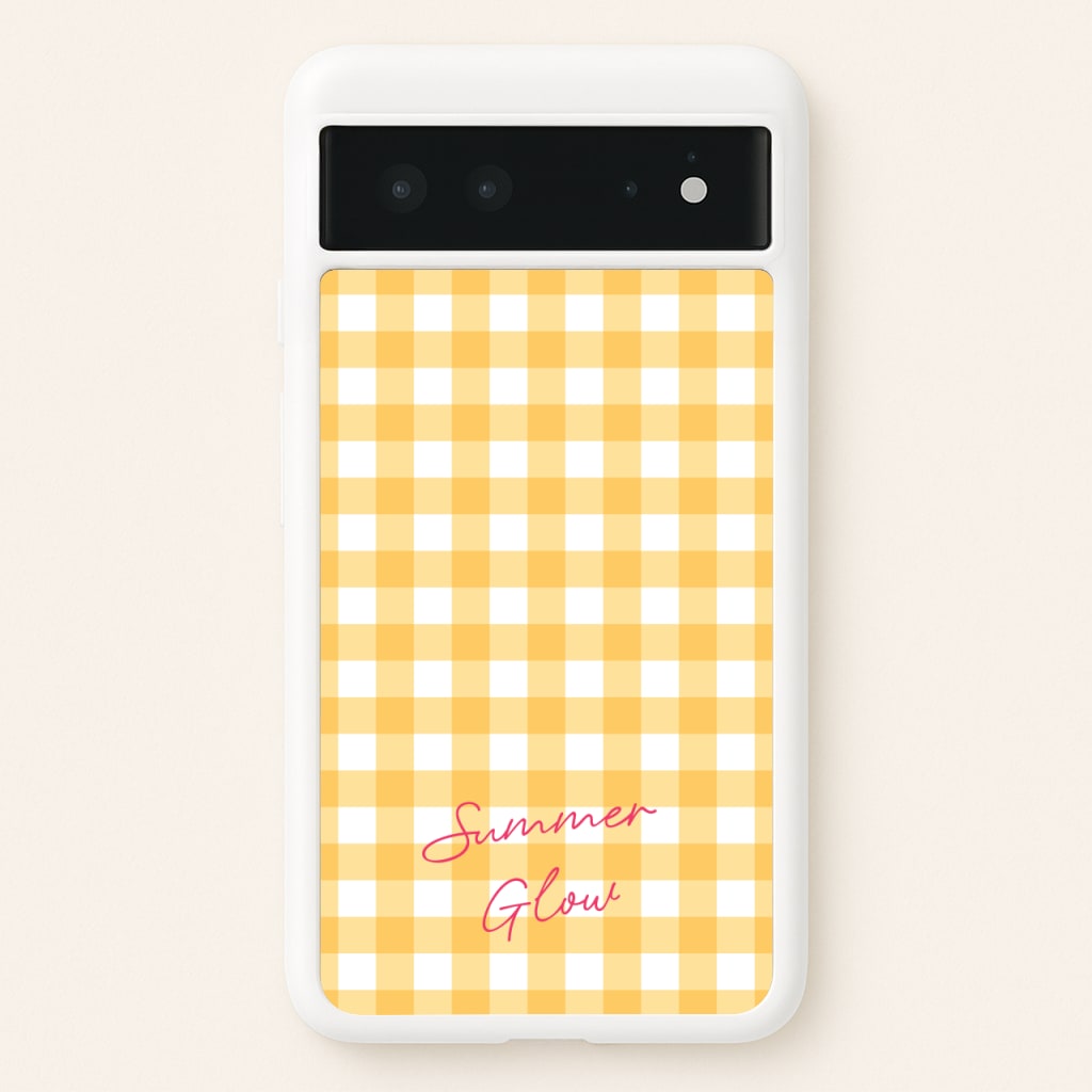Tartan Summer Glow - Hot Girl Summer Phone Case for Google Pixel 6