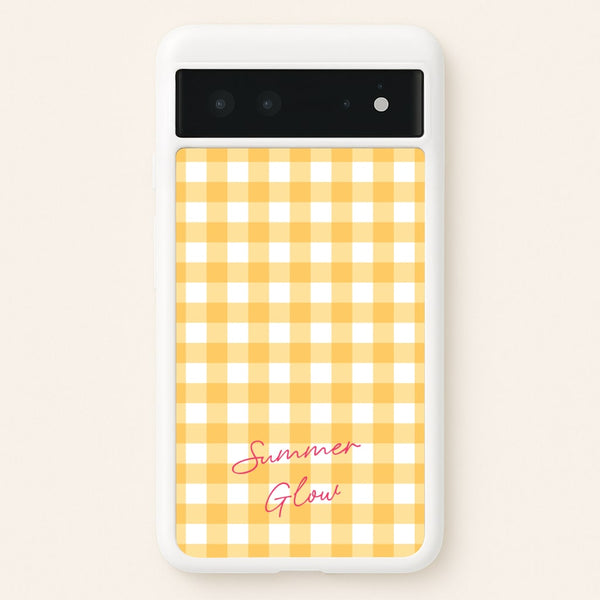 Tartan Summer Glow - Hot Girl Summer Phone Case for Google Pixel 6