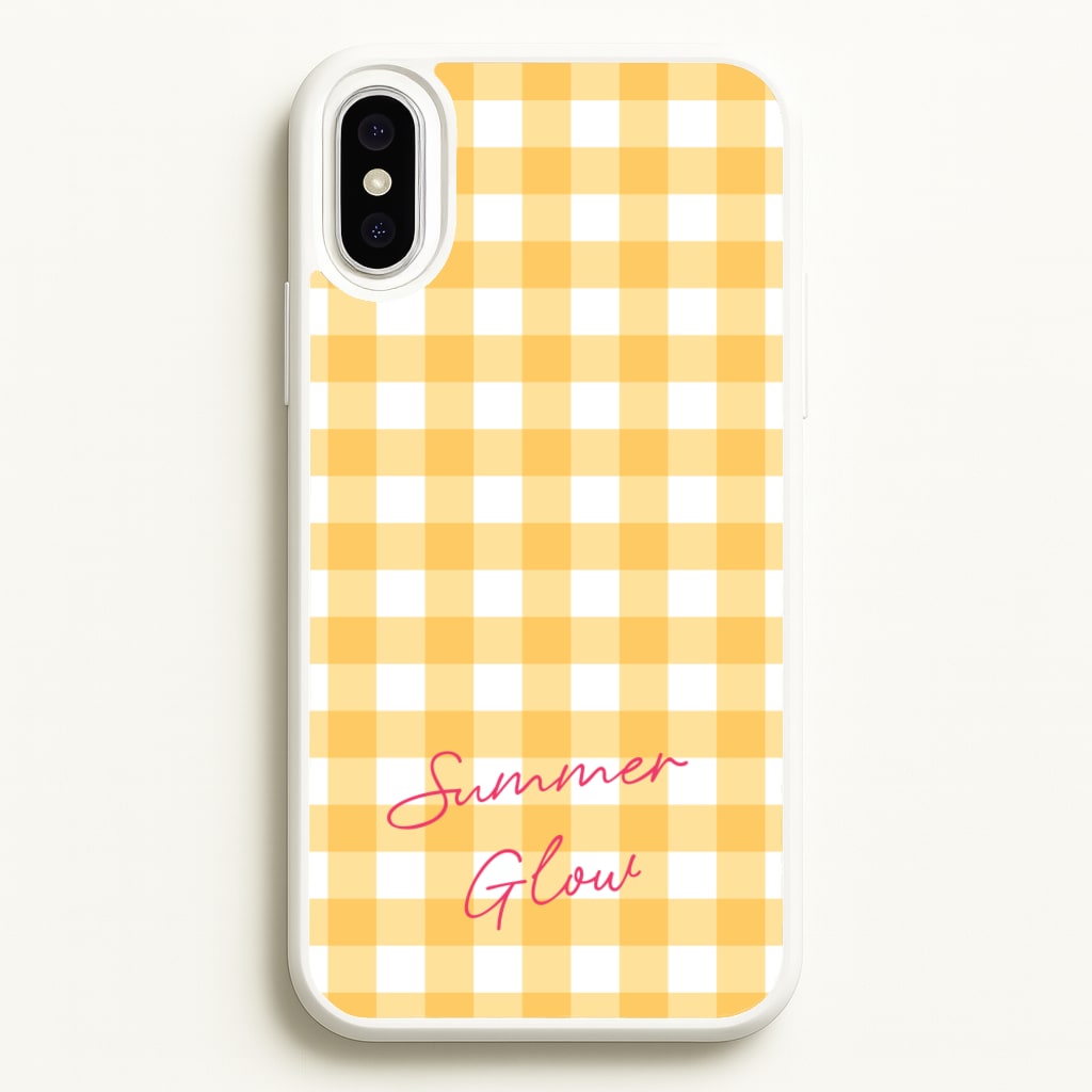 Tartan Summer Glow - Hot Girl Summer Phone Case for iPhone XS Max