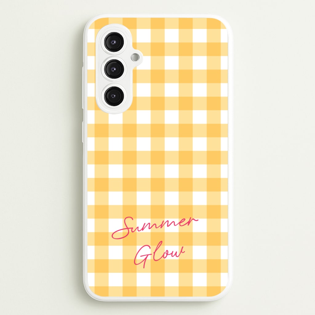 Tartan Summer Glow - Hot Girl Summer Phone Case for Galaxy S23FE