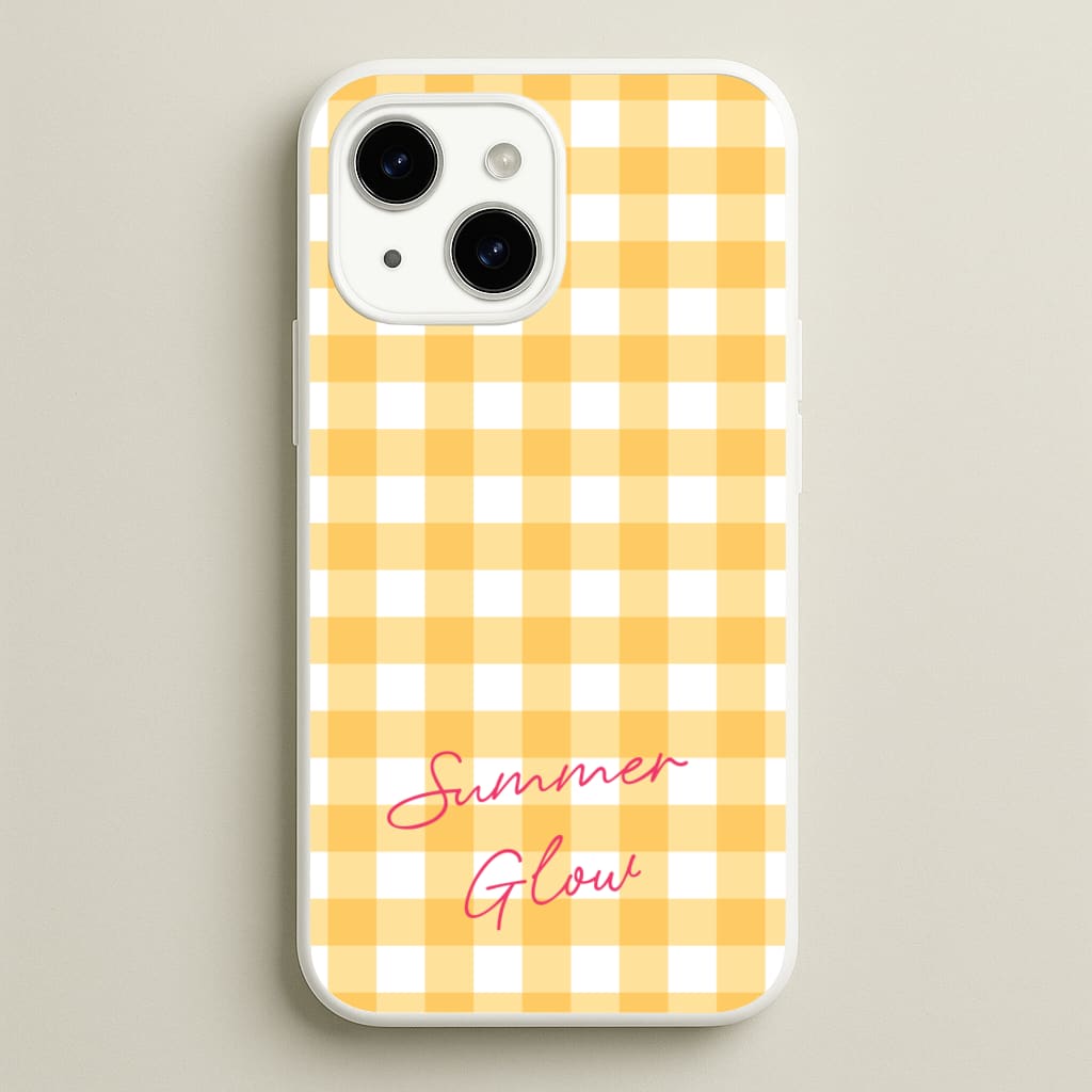 Tartan Summer Glow - Hot Girl Summer Phone Case for iPhone 15 Plus