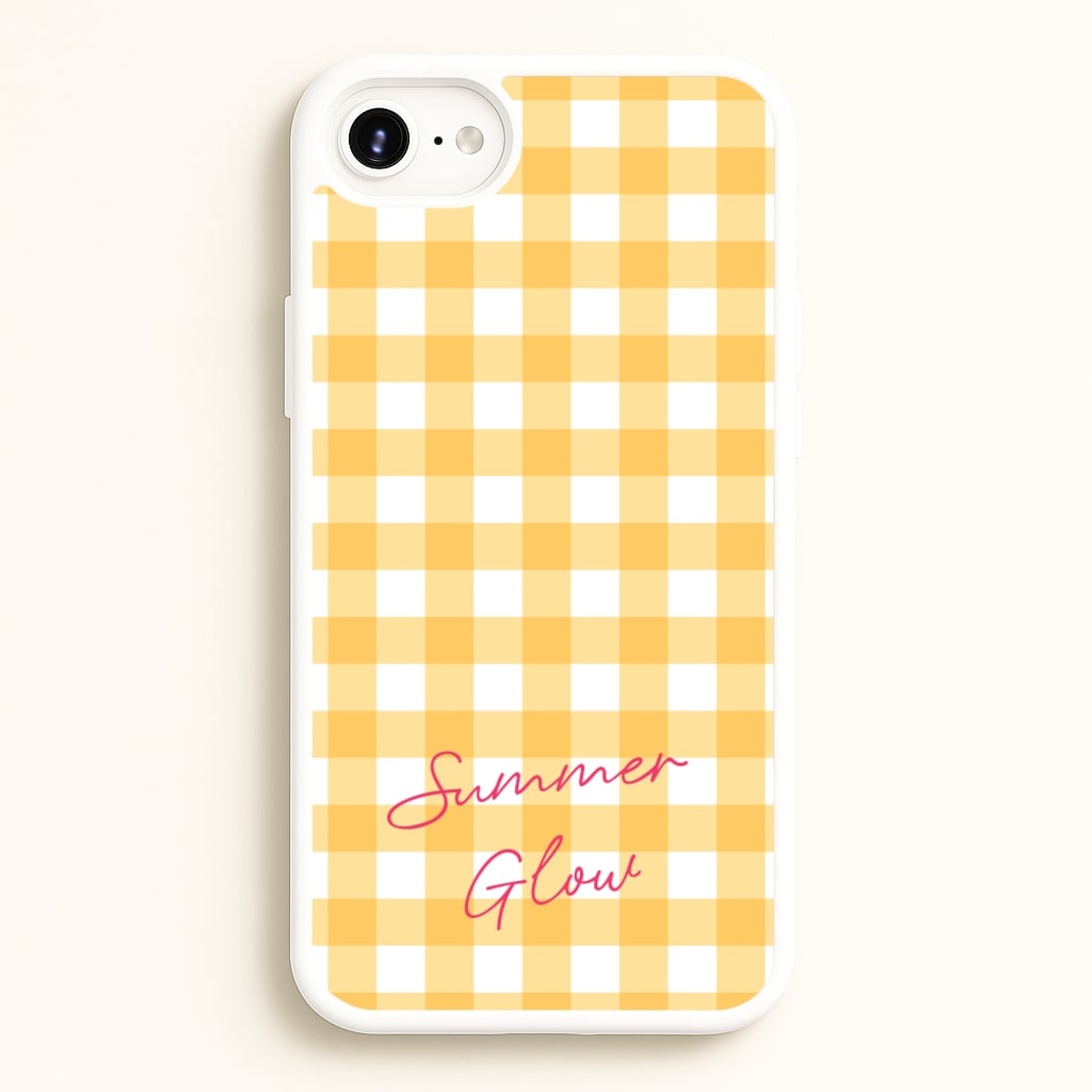 Tartan Summer Glow - Hot Girl Summer Phone Case for iPhone 6 / 7 / 8 / SE