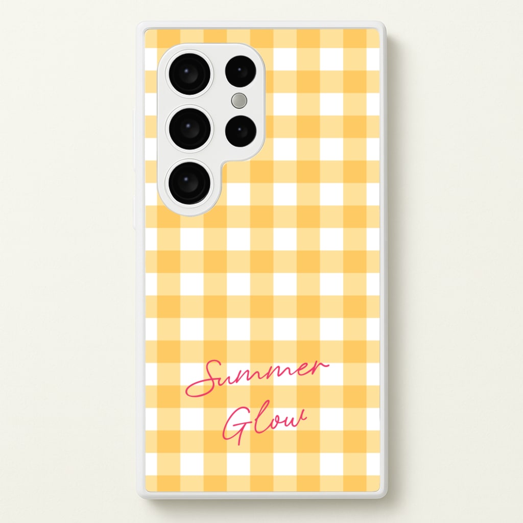 Tartan Summer Glow - Hot Girl Summer Phone Case for Galaxy S24 Ultra