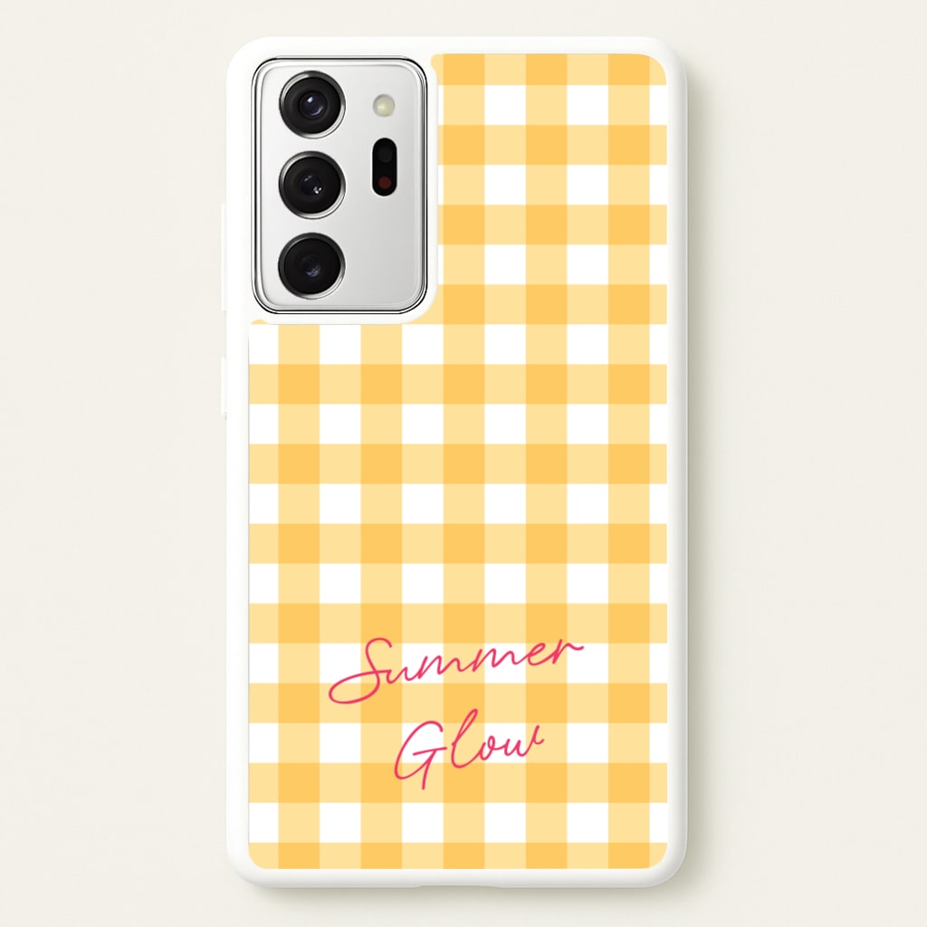 Tartan Summer Glow - Hot Girl Summer Phone Case for Galaxy Note 20 Ultra