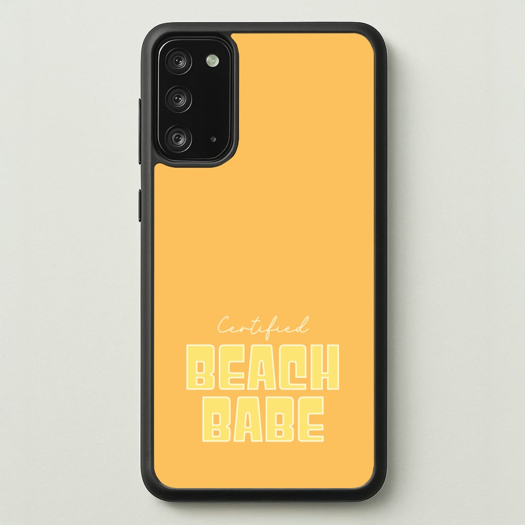Certified Beach Babe - Hot Girl Summer Phone Case for Galaxy Note 20