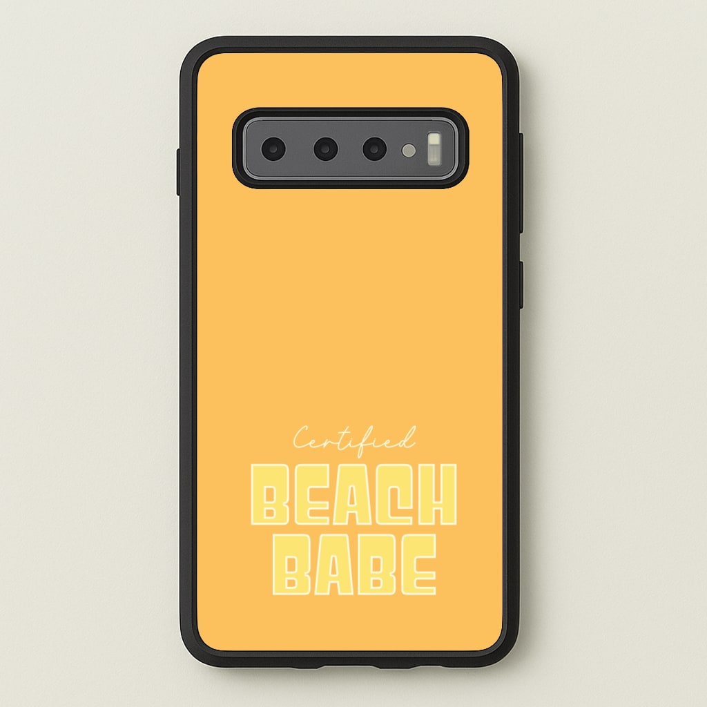Certified Beach Babe - Hot Girl Summer Phone Case for Galaxy S10