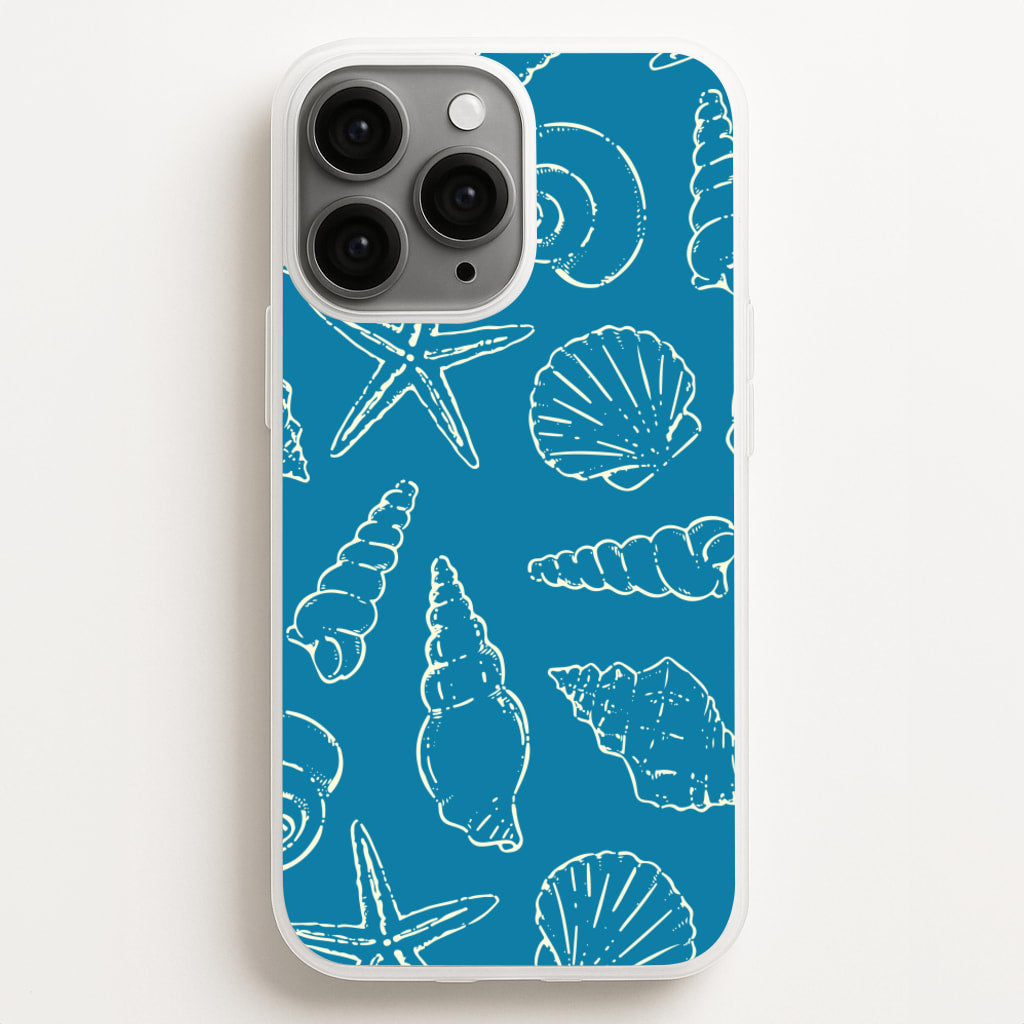Sketched Shells Pattern - Hot Girl Summer Phone Case for iPhone 16 Pro Max