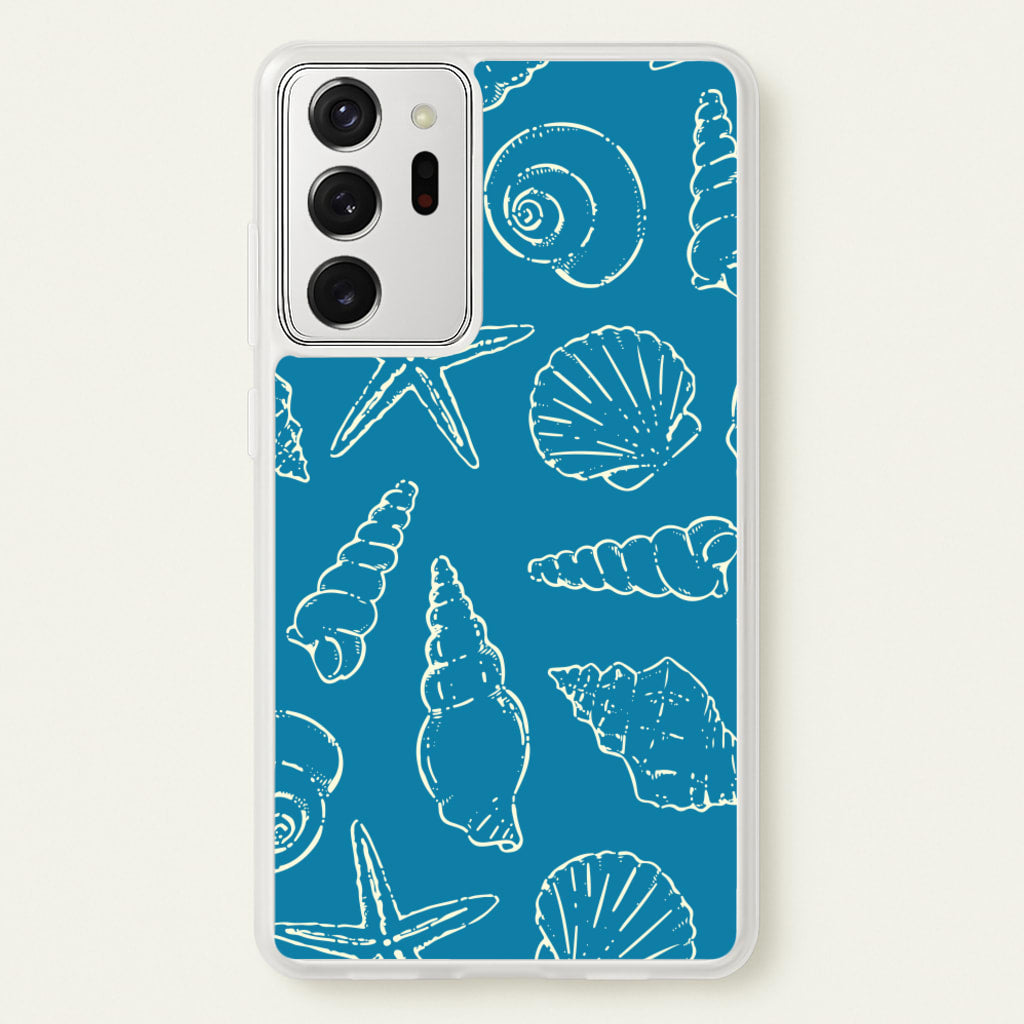 Sketched Shells Pattern - Hot Girl Summer Phone Case for Galaxy Note 20 Ultra