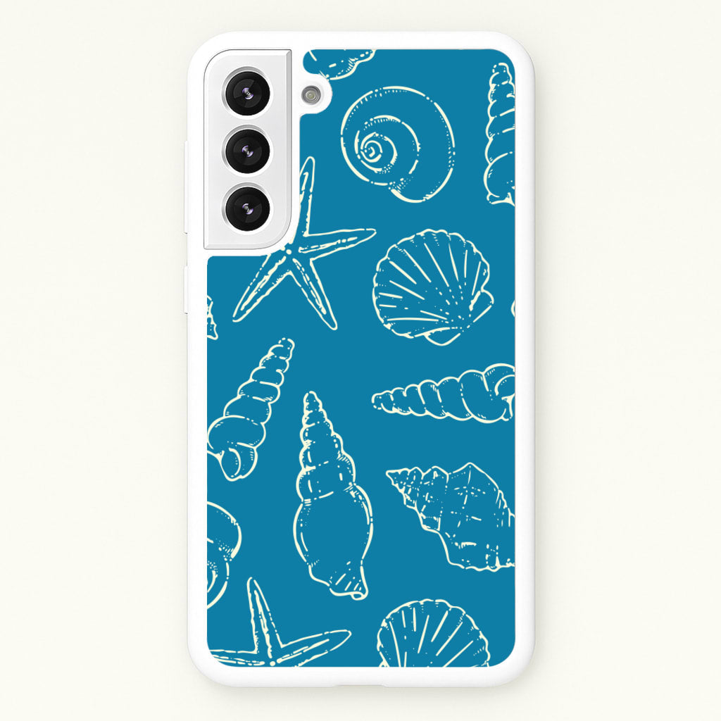 Sketched Shells Pattern - Hot Girl Summer Phone Case for Galaxy S22 Plus