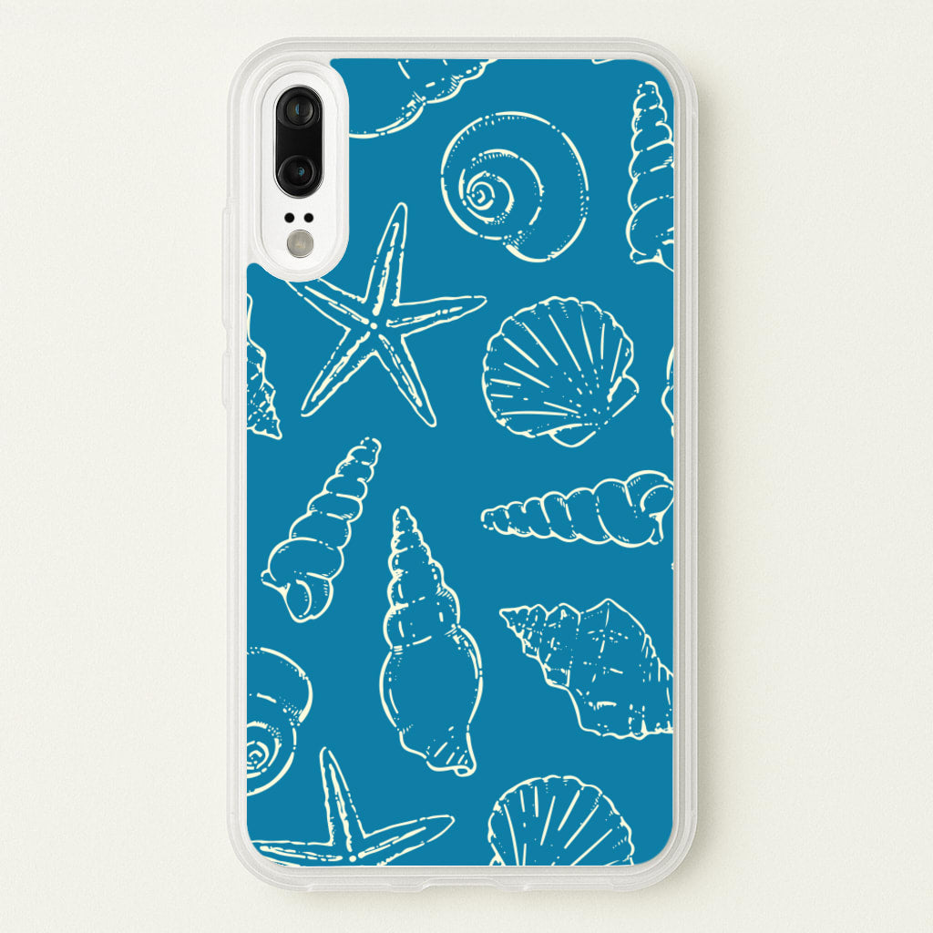 Sketched Shells Pattern - Hot Girl Summer Phone Case for Huawei P20