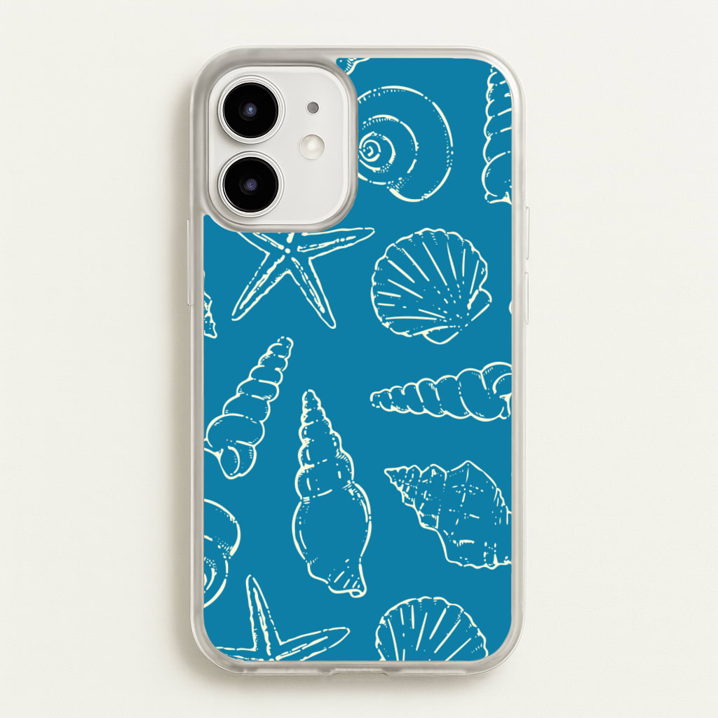 Sketched Shells Pattern - Hot Girl Summer Phone Case for iPhone 12 Mini