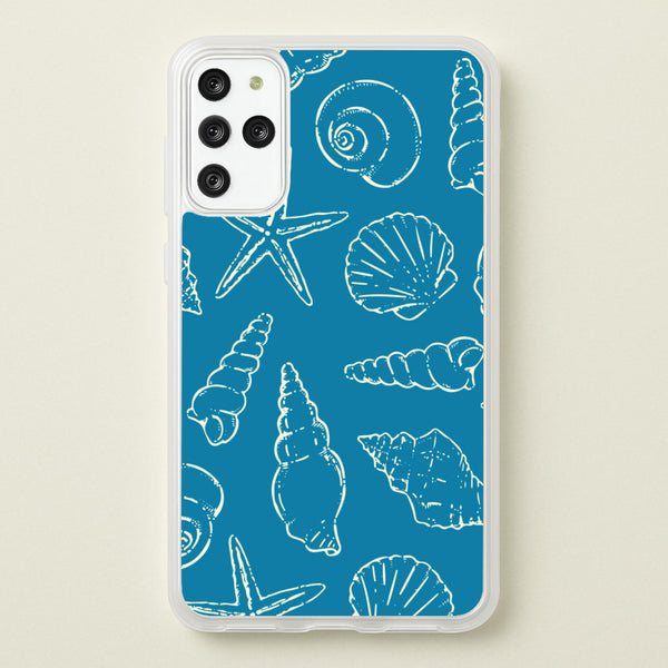 Sketched Shells Pattern - Hot Girl Summer Phone Case for Galaxy S20 Plus