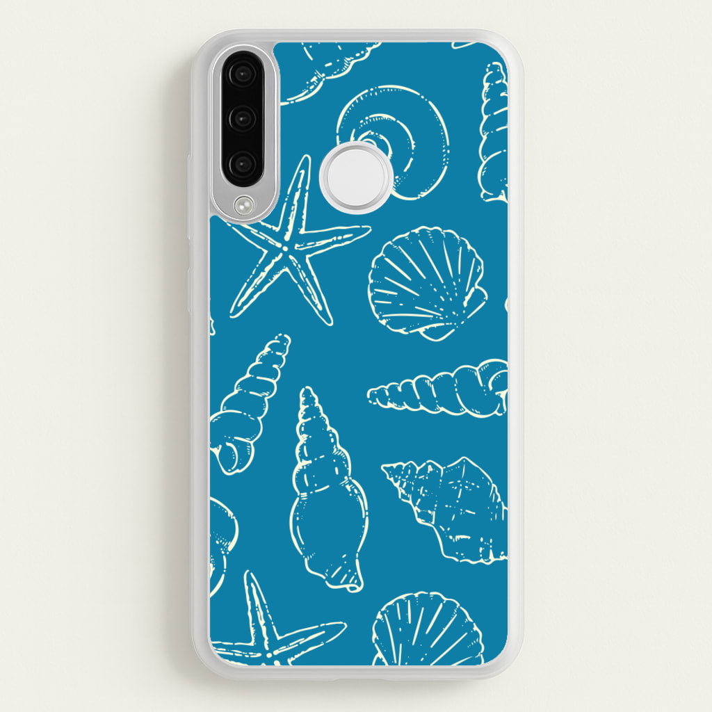 Sketched Shells Pattern - Hot Girl Summer Phone Case for Huawei P30 Lite