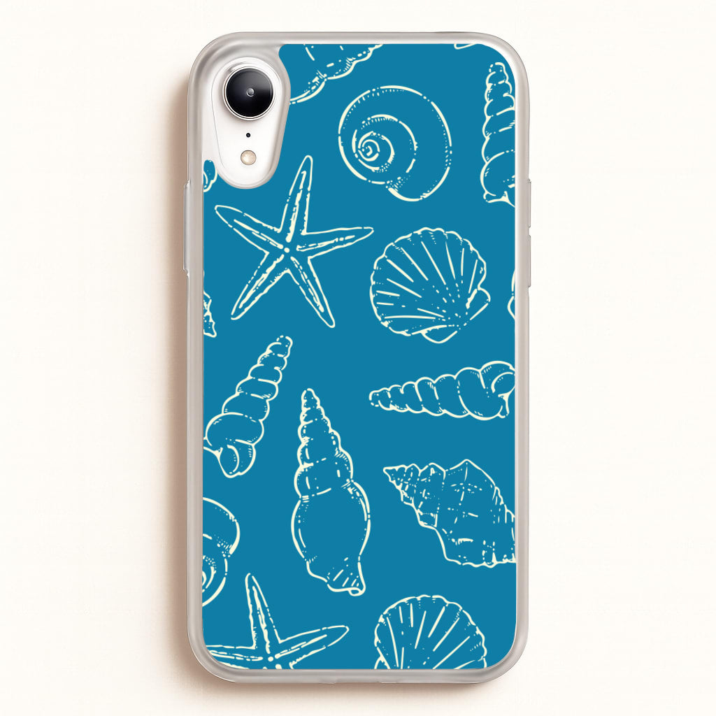 Sketched Shells Pattern - Hot Girl Summer Phone Case for iPhone XR