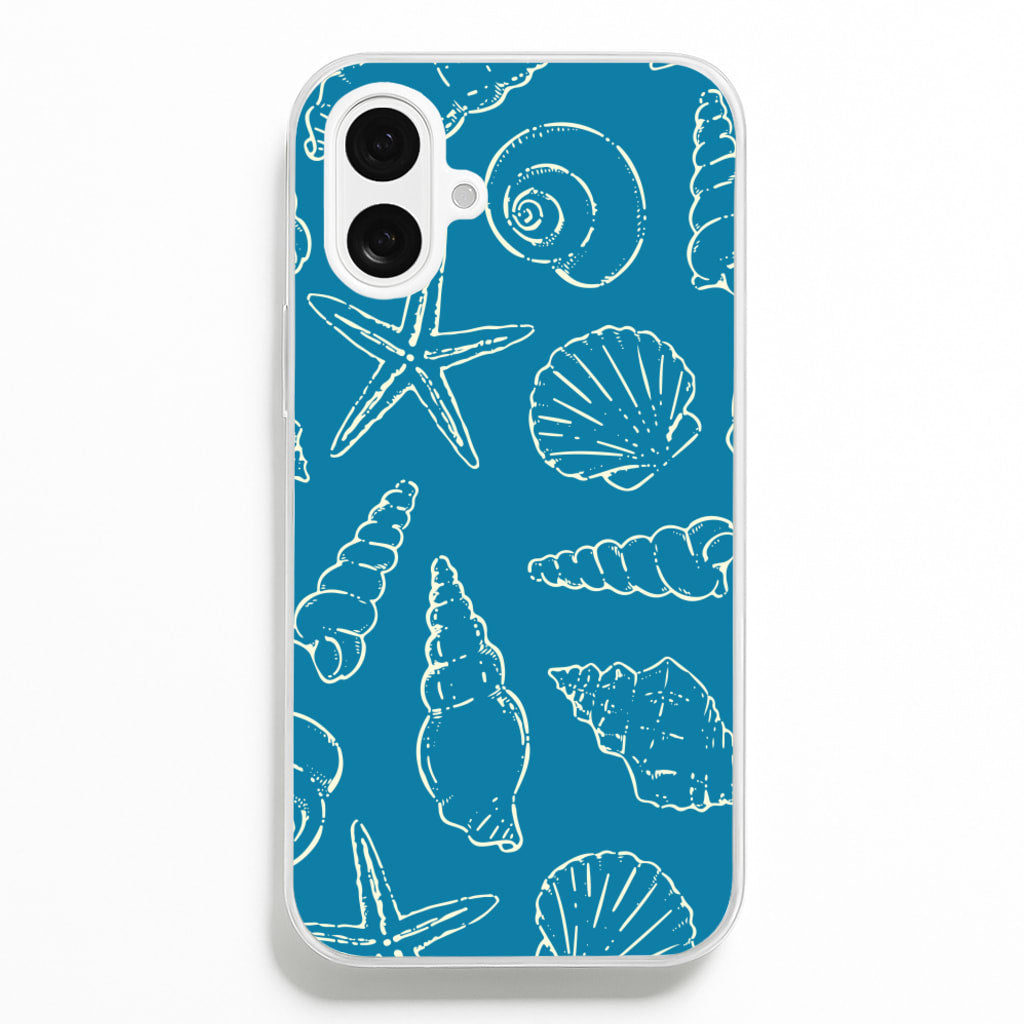 Sketched Shells Pattern Phone Case