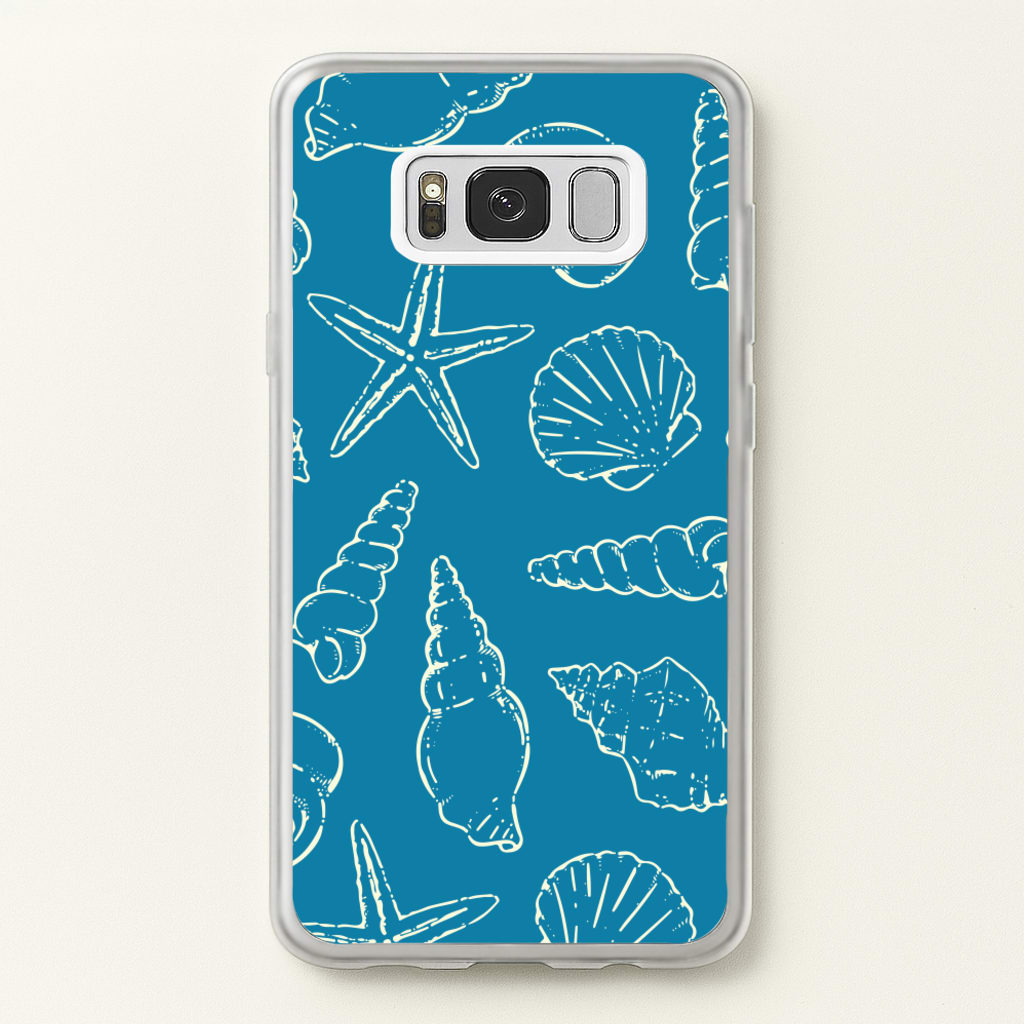 Sketched Shells Pattern - Hot Girl Summer Phone Case for Galaxy S8