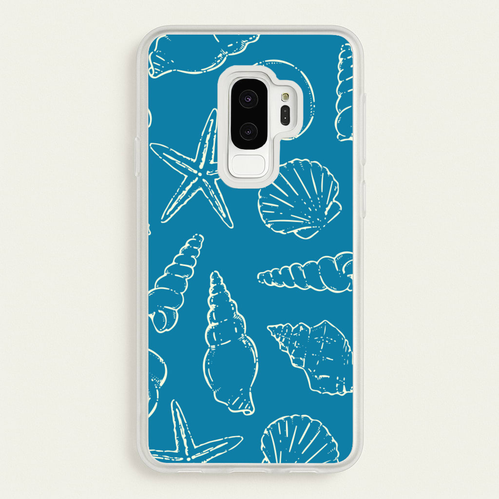 Sketched Shells Pattern - Hot Girl Summer Phone Case for Galaxy S9 Plus