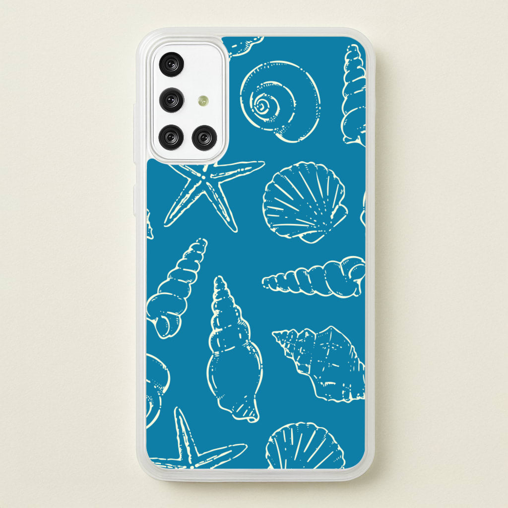 Sketched Shells Pattern - Hot Girl Summer Phone Case for Galaxy A71