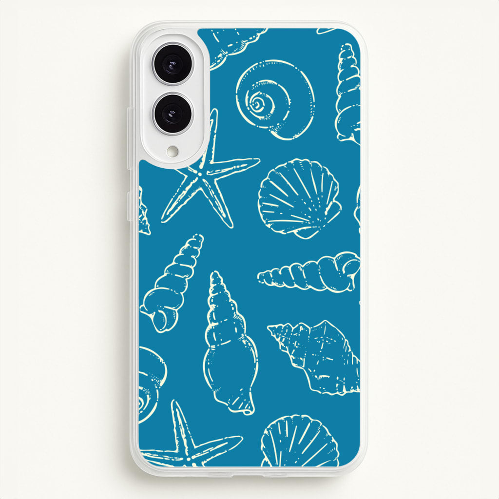 Sketched Shells Pattern - Hot Girl Summer Phone Case for Galaxy S25 Edge