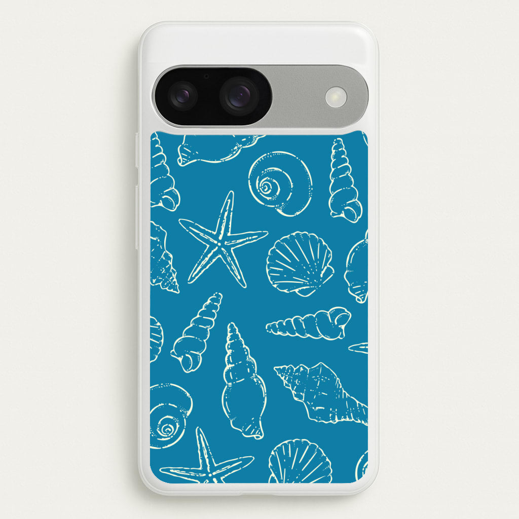 Sketched Shells Pattern - Hot Girl Summer Phone Case for Google Pixel 9 / 9 Pro