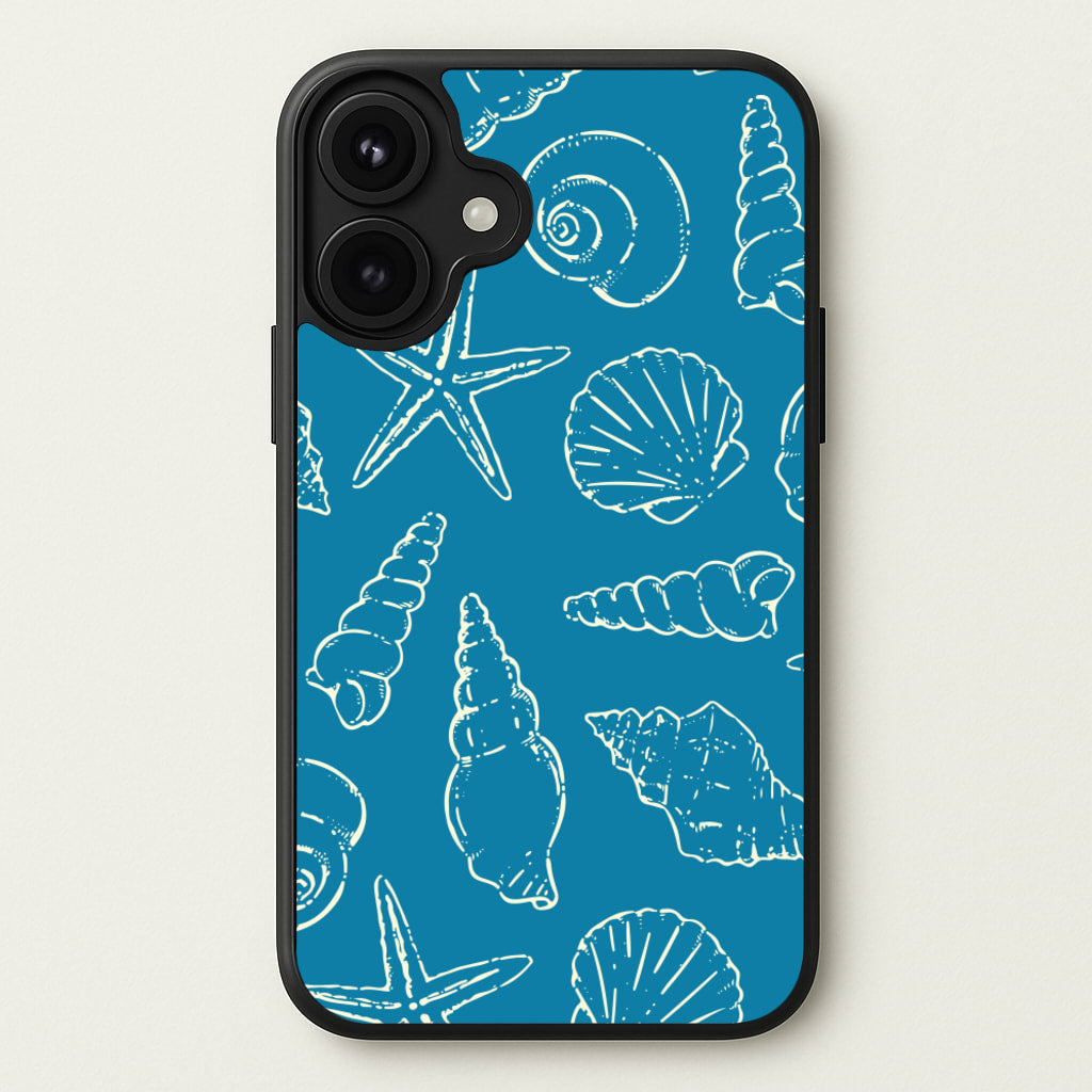 Sketched Shells Pattern Phone Case for iPhone 17