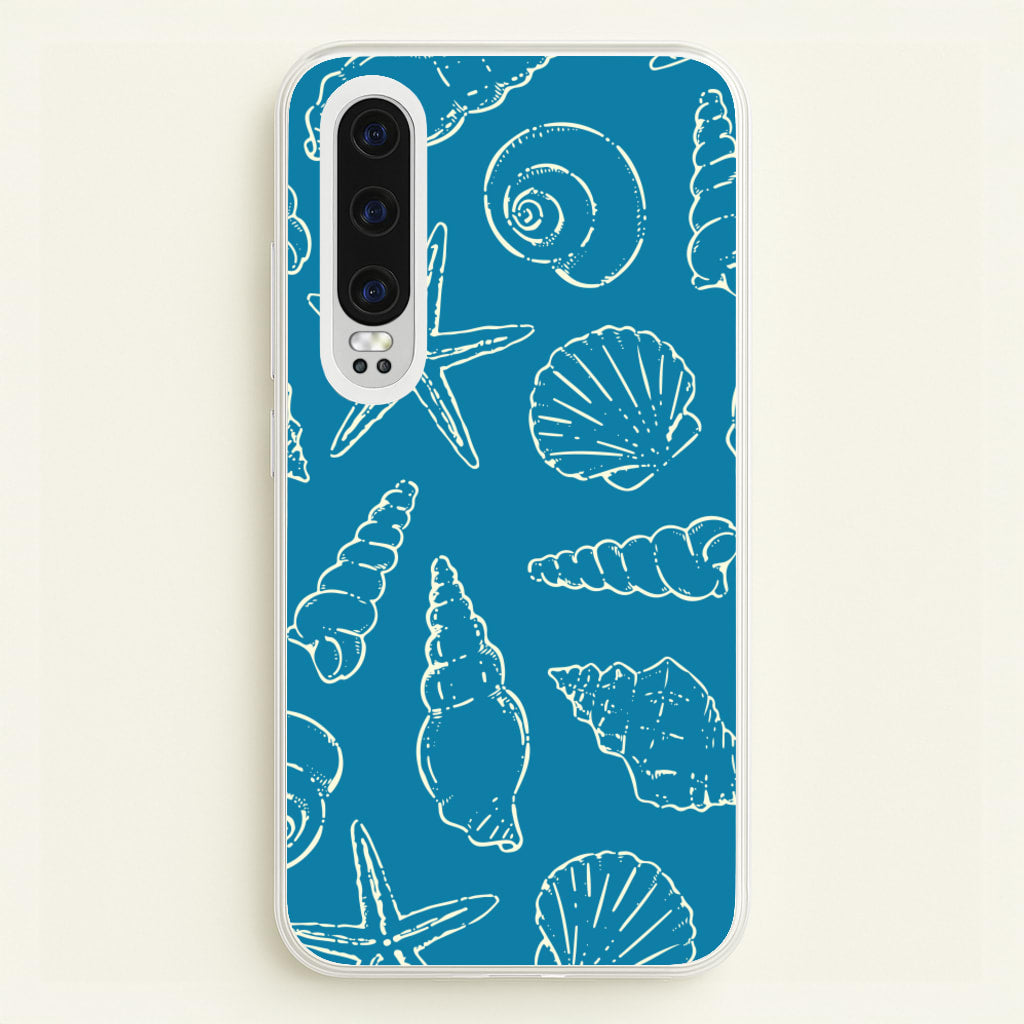 Sketched Shells Pattern - Hot Girl Summer Phone Case for Huawei P30