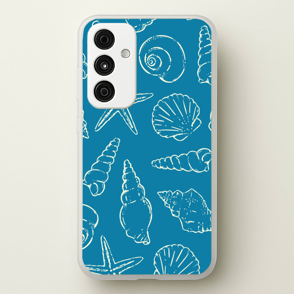 Sketched Shells Pattern - Hot Girl Summer Phone Case for Galaxy A35