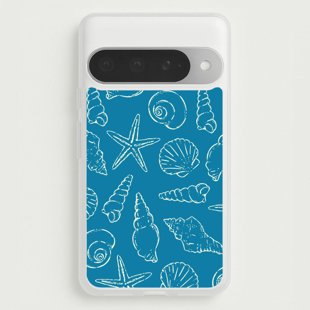 Sketched Shells Pattern Phone Case for Google Pixel 10 Pro XL