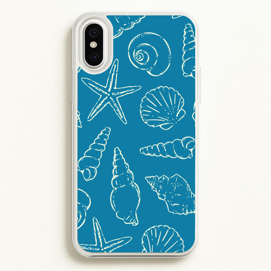 Sketched Shells Pattern - Hot Girl Summer Phone Case for iPhone XS Max