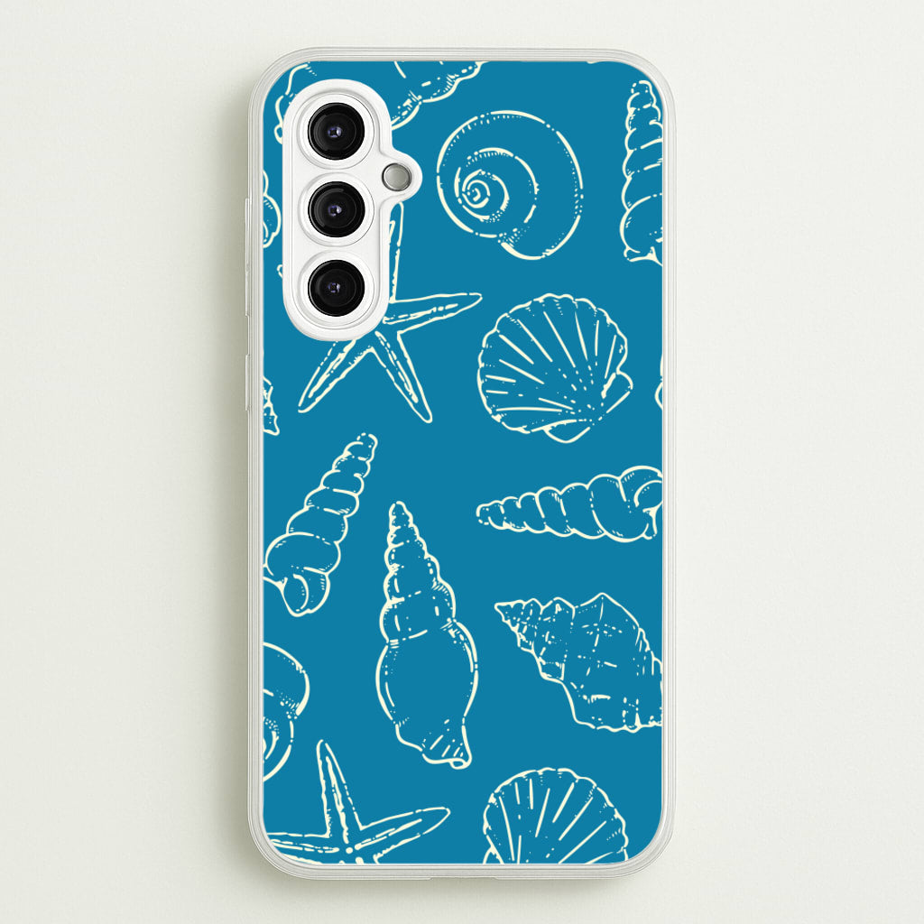 Sketched Shells Pattern - Hot Girl Summer Phone Case for Galaxy A14