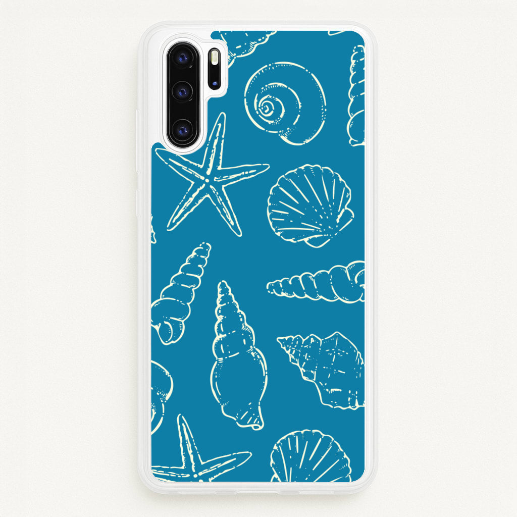 Sketched Shells Pattern - Hot Girl Summer Phone Case for Huawei P30 Pro
