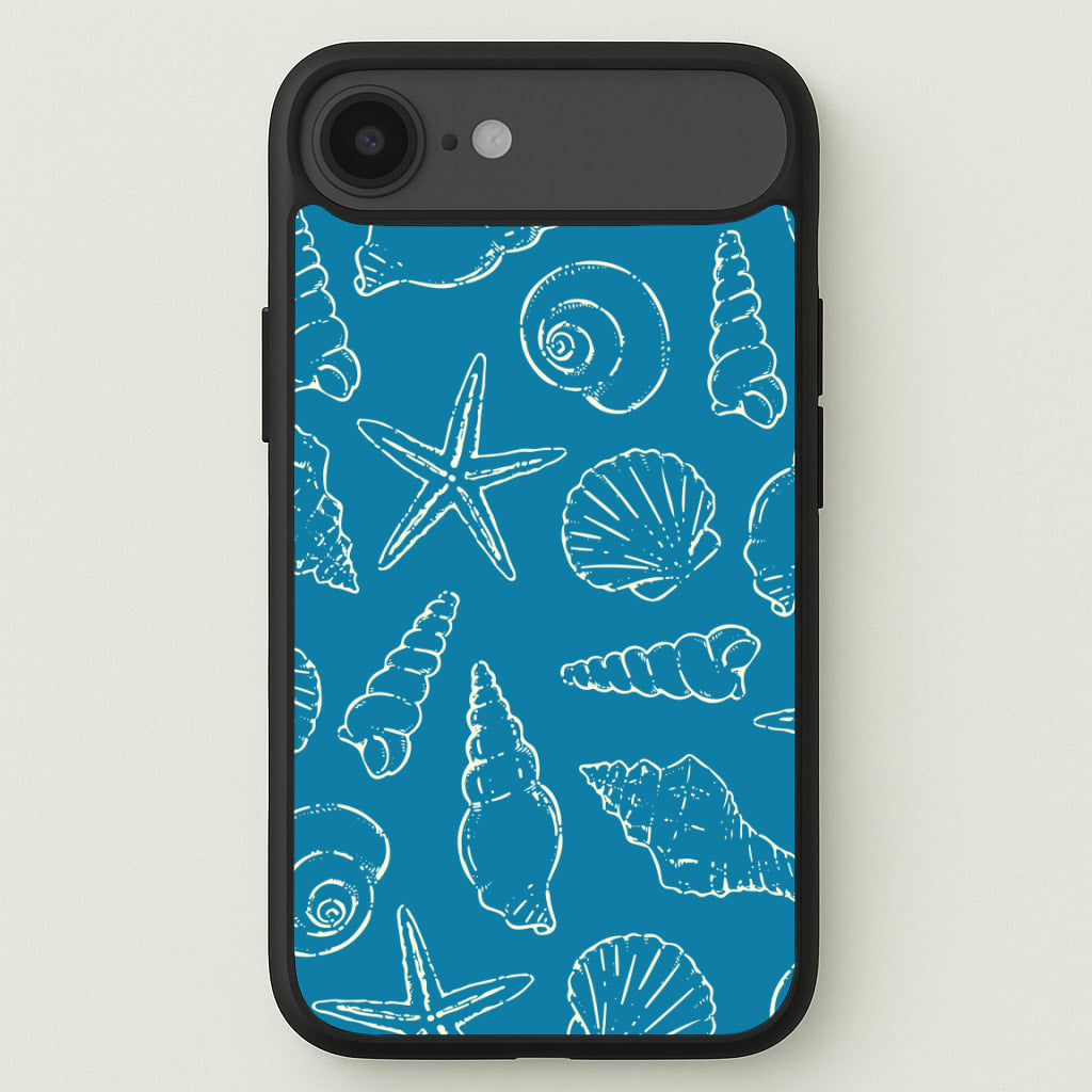 Sketched Shells Pattern Phone Case for iPhone 17 Air