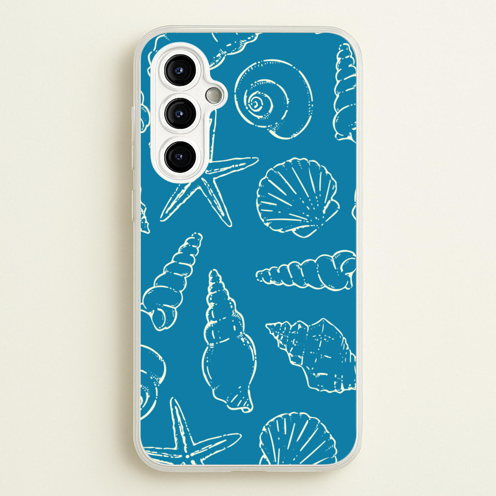 Sketched Shells Pattern - Hot Girl Summer Phone Case for Galaxy A54