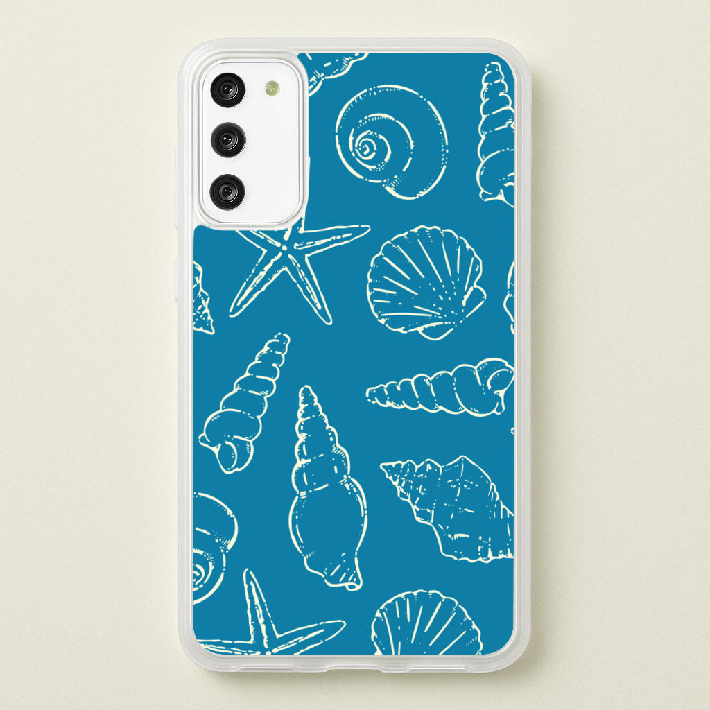 Sketched Shells Pattern  - Hot Girl Summer Phone Case for Galaxy A41