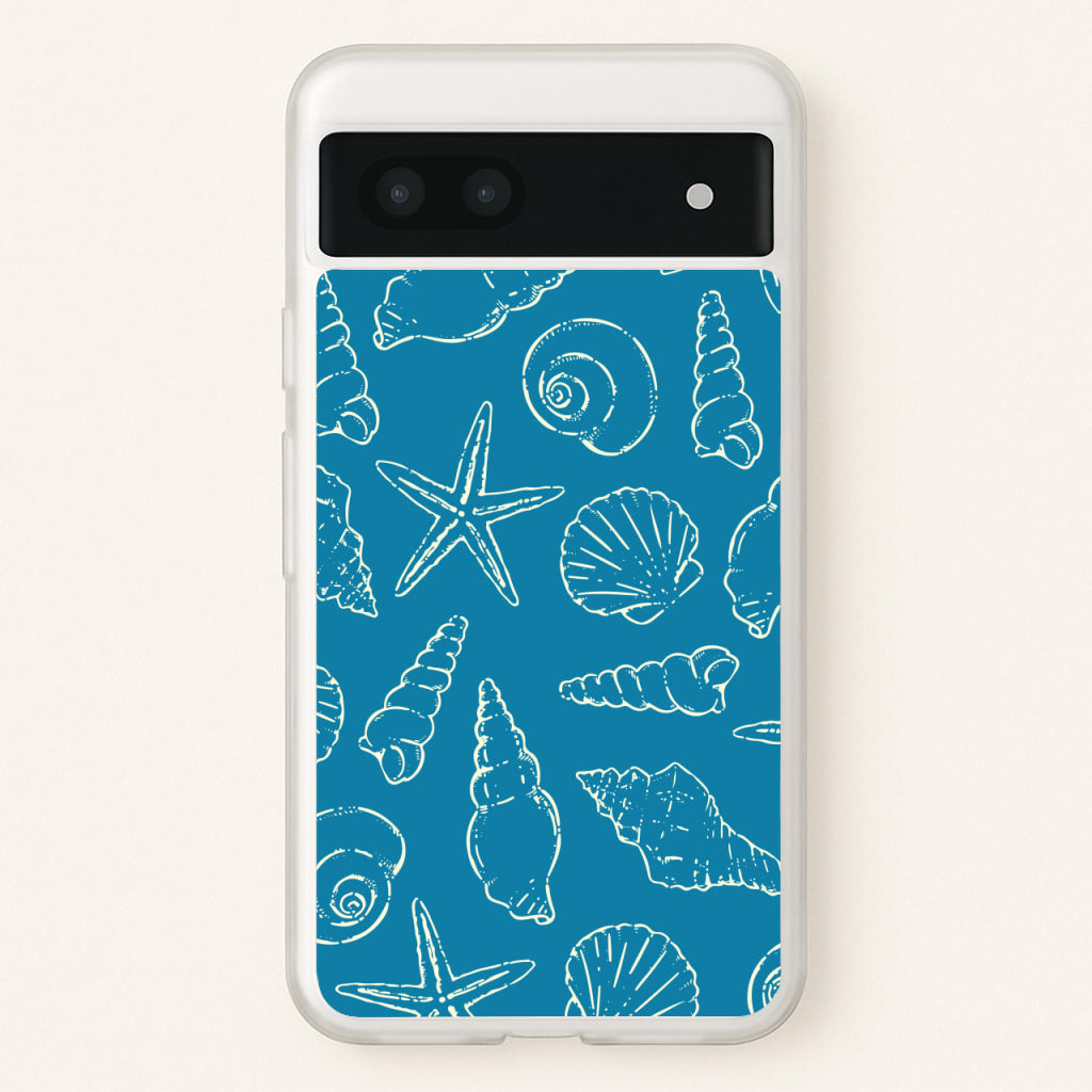 Sketched Shells Pattern - Hot Girl Summer Phone Case for Google Pixel 6a