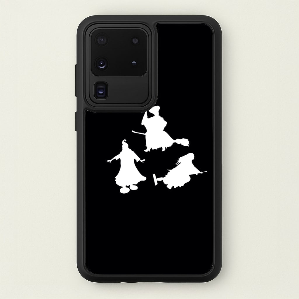 Witches Outline - Hocus Halloween - Halloween Phone Case for Galaxy S20 Ultra