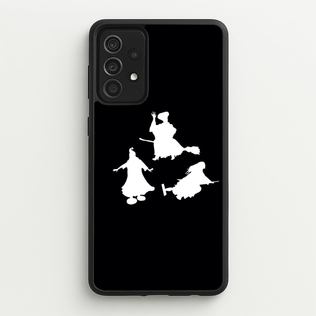 Witches Outline - Hocus Halloween - Halloween Phone Case for Galaxy A52 / A52s