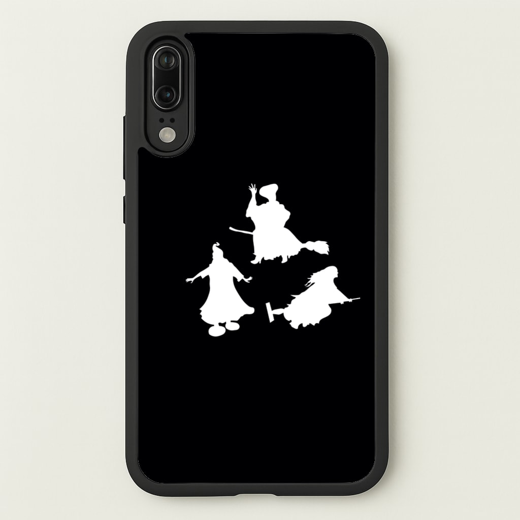 Witches Outline - Hocus Halloween - Halloween Phone Case for Huawei P20