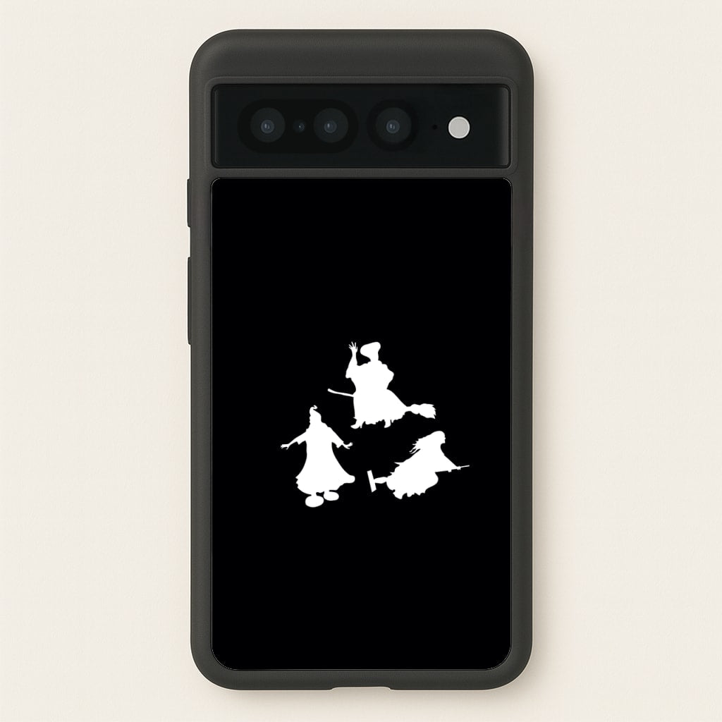 Witches Outline - Hocus Halloween - Halloween Phone Case for Google Pixel 7 Pro