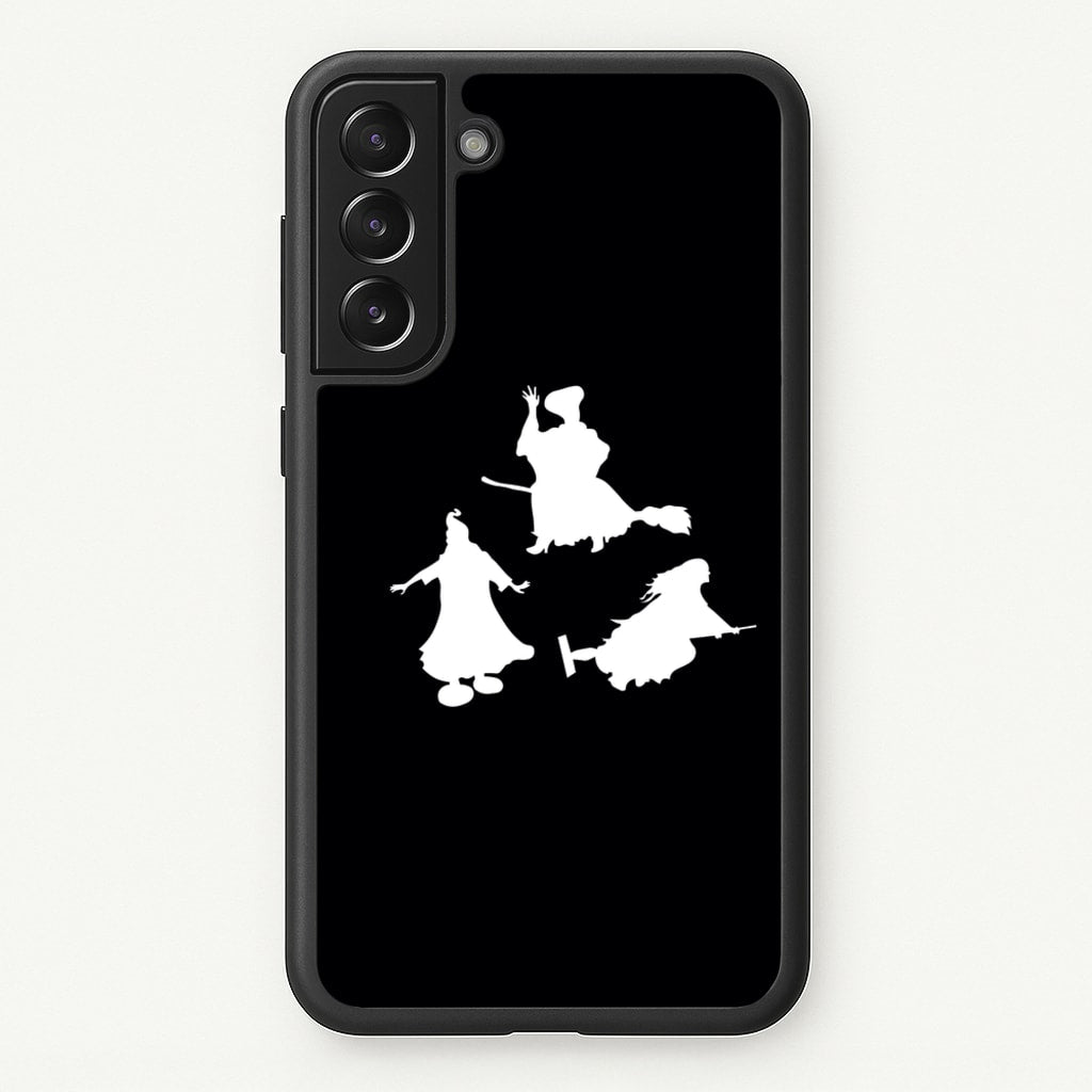 Witches Outline - Hocus Halloween - Halloween Phone Case for Galaxy S21 Plus