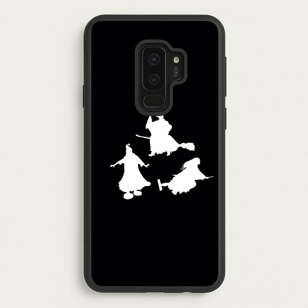 Witches Outline - Hocus Halloween - Halloween Phone Case for Galaxy S9 Plus