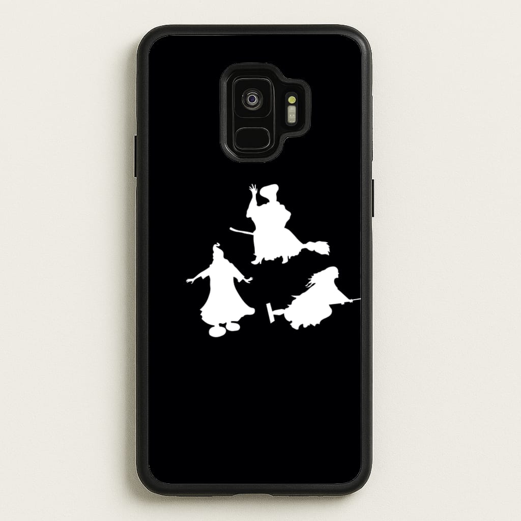 Witches Outline - Hocus Halloween - Halloween Phone Case for Galaxy S9