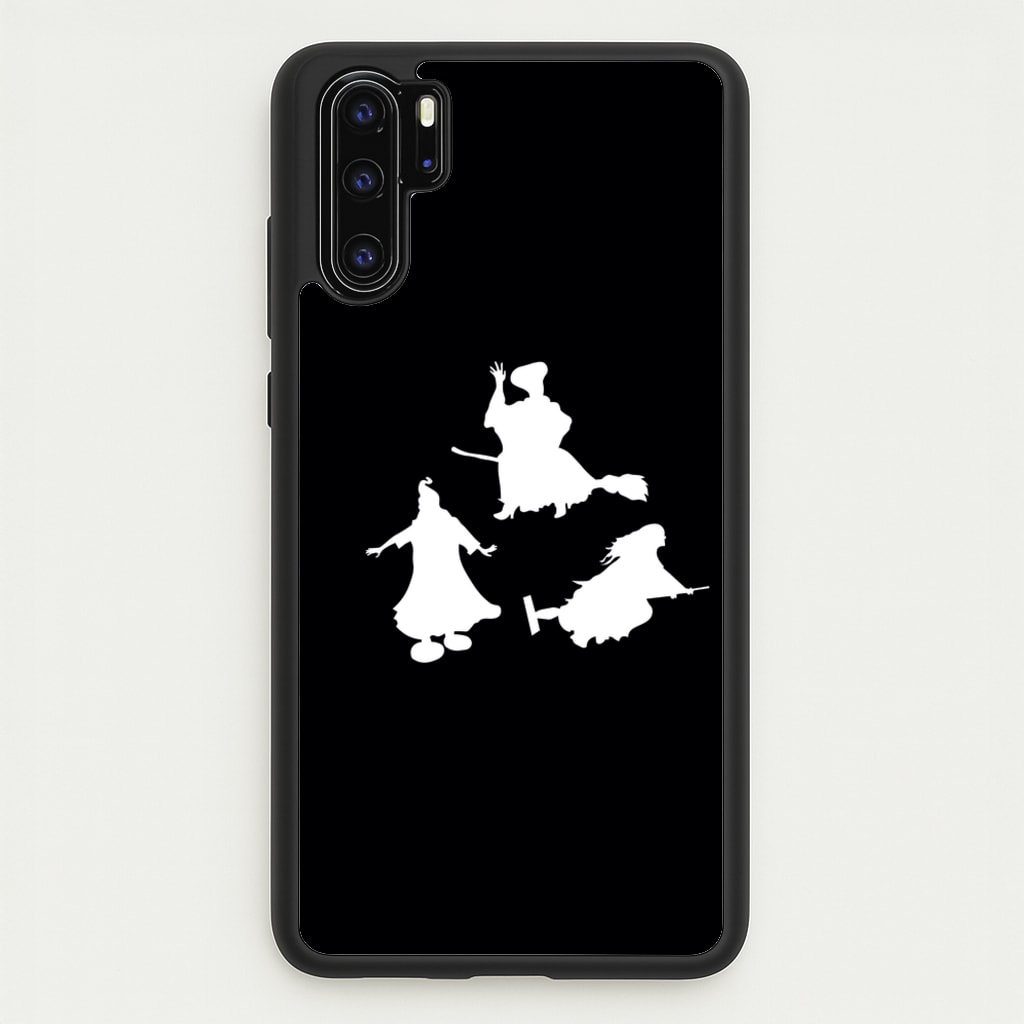 Witches Outline - Hocus Halloween - Halloween Phone Case for Huawei P30 Pro