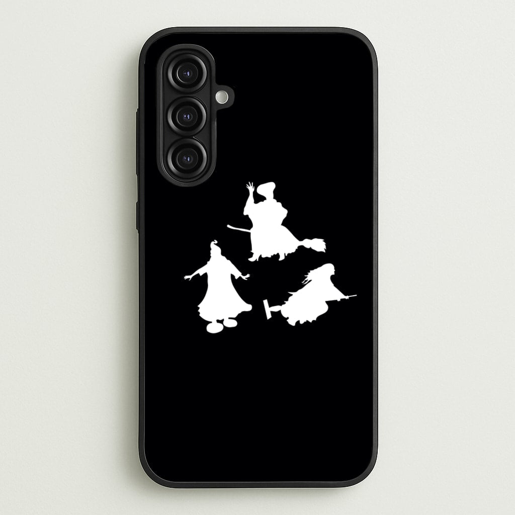 Witches Outline - Hocus Halloween - Halloween Phone Case for Galaxy A16