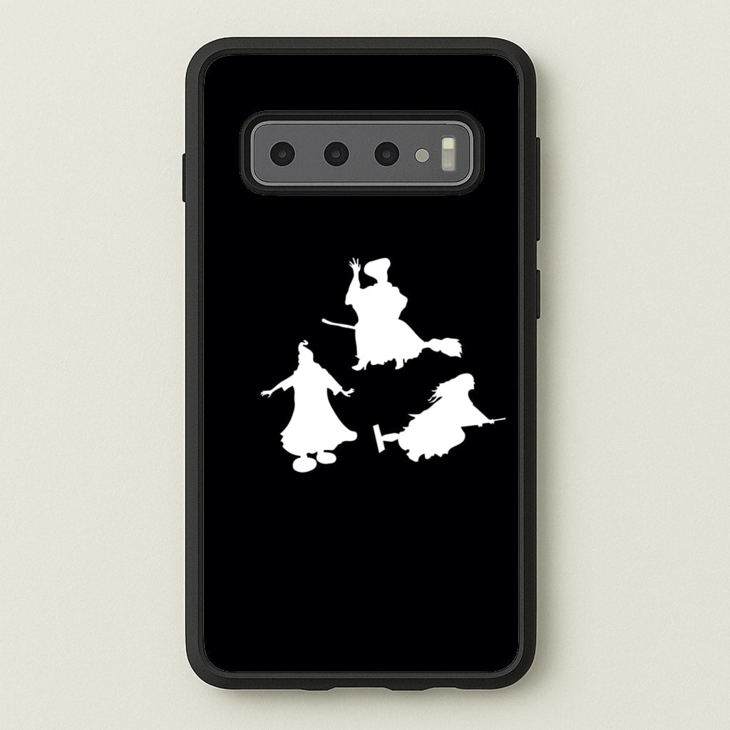 Witches Outline - Hocus Halloween - Halloween Phone Case for Galaxy S10