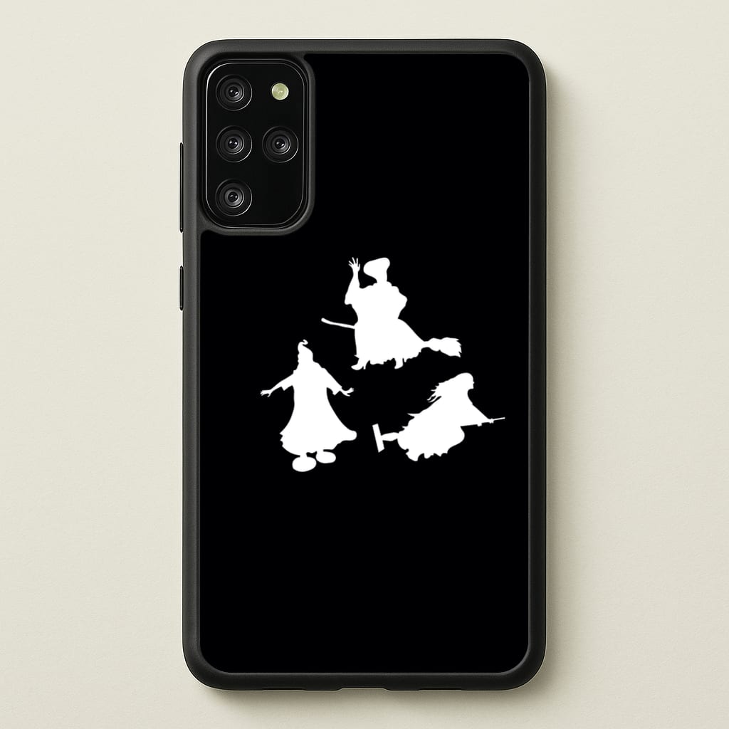 Witches Outline - Hocus Halloween - Halloween Phone Case for Galaxy S20 Plus
