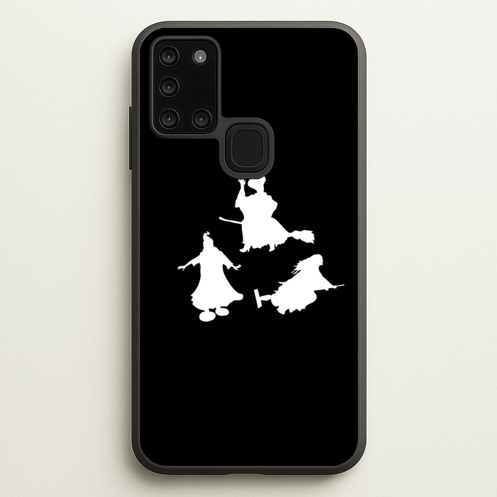 Witches Outline - Hocus Halloween - Halloween Phone Case for Galaxy A21s