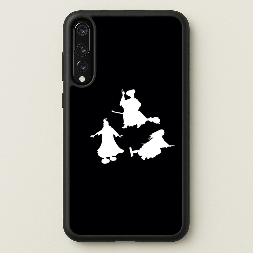 Witches Outline - Hocus Halloween - Halloween Phone Case for Huawei P20 Pro
