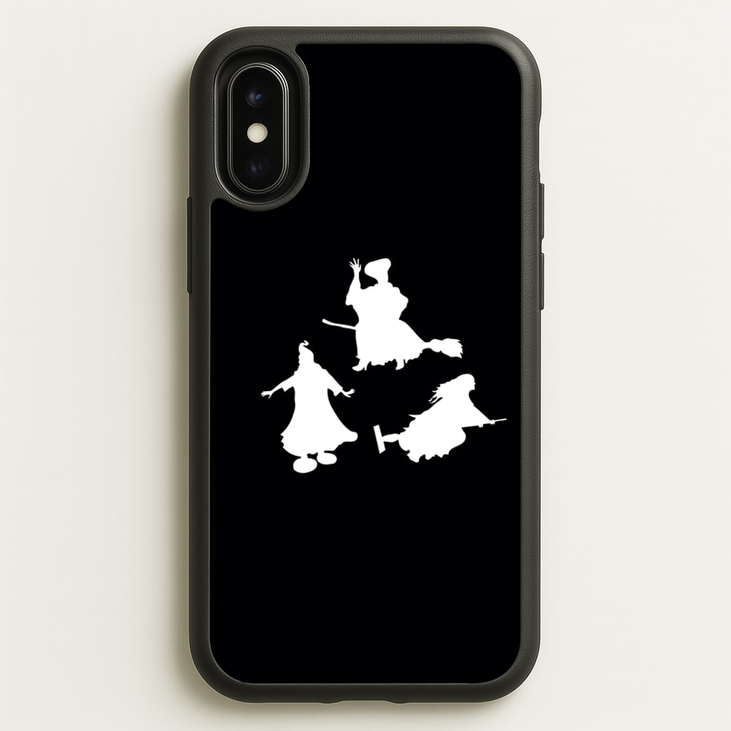Witches Outline - Hocus Halloween - Halloween Phone Case for iPhone X / XS