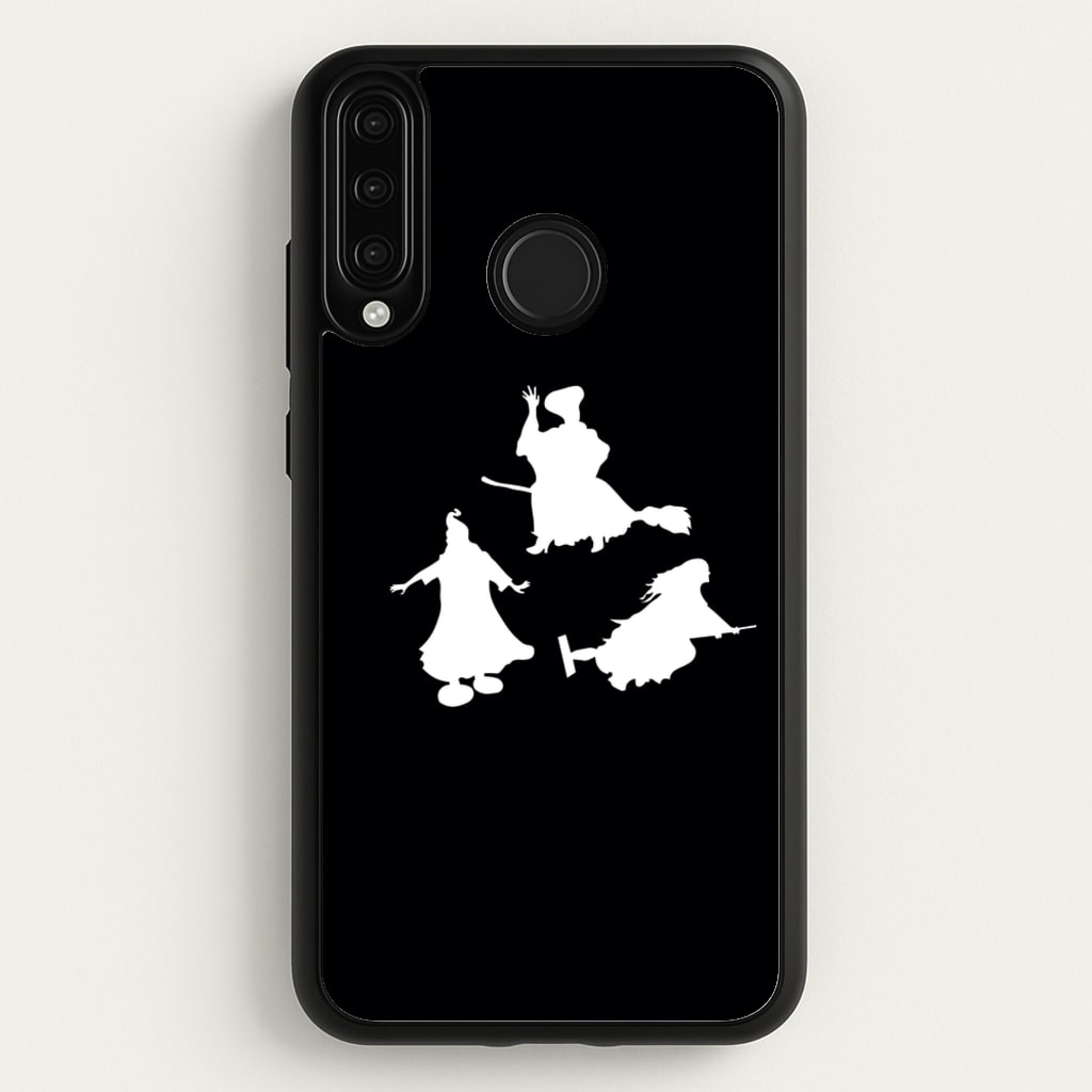 Witches Outline - Hocus Halloween - Halloween Phone Case for Huawei P30 Lite